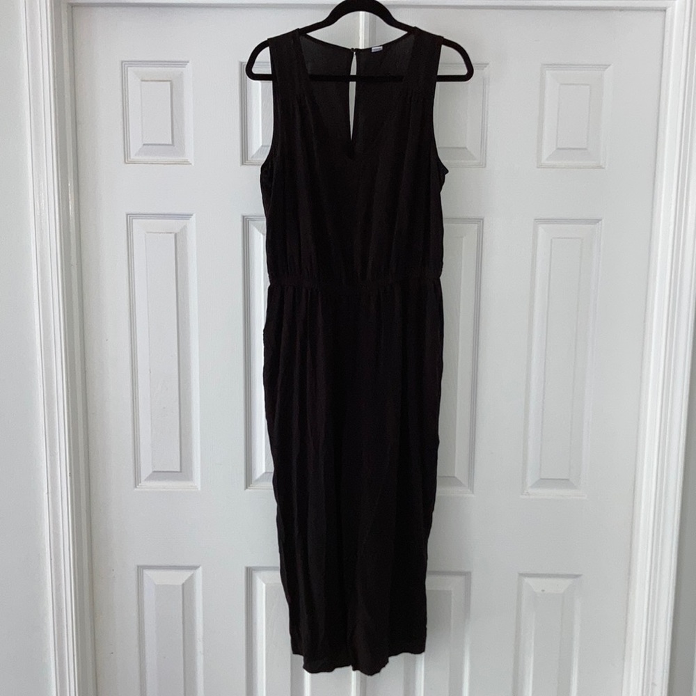 Black Sleeveless Wide Leg Jumpsuit